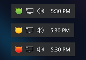 CatLight tray icons